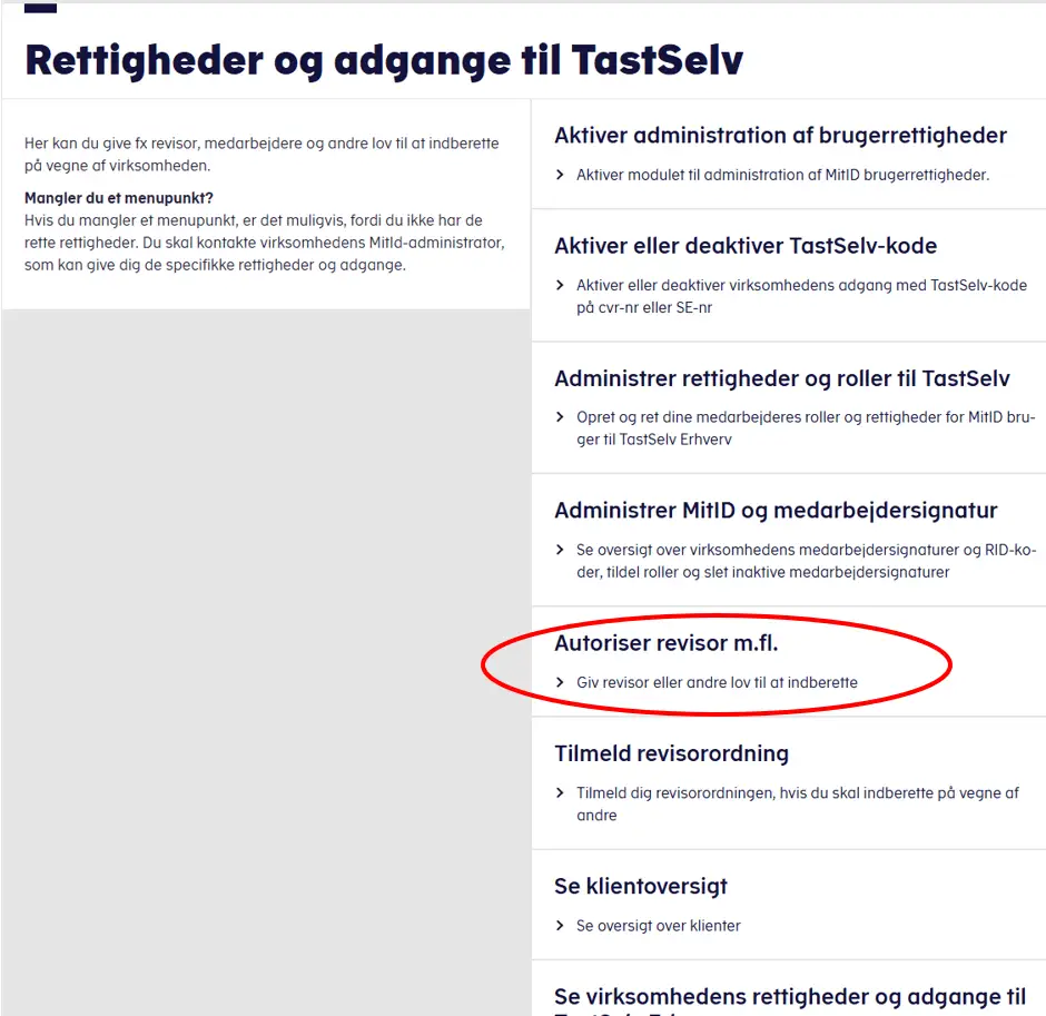 Autoriser revisor m.fl